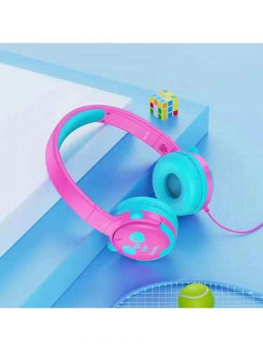 HOCO W31 (pushti) bolalar uchun simli quloqchini O'zbekistonda