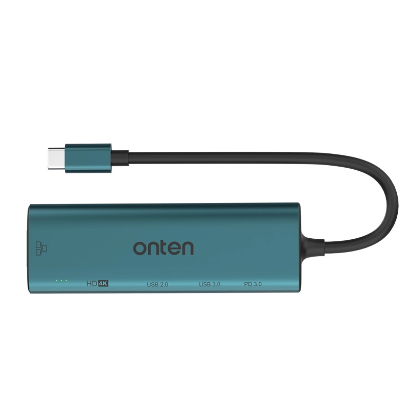 USB Hub Onten OTN-UC125 USB-C dan HDMI  USB-konsentratori O'zbekistonda