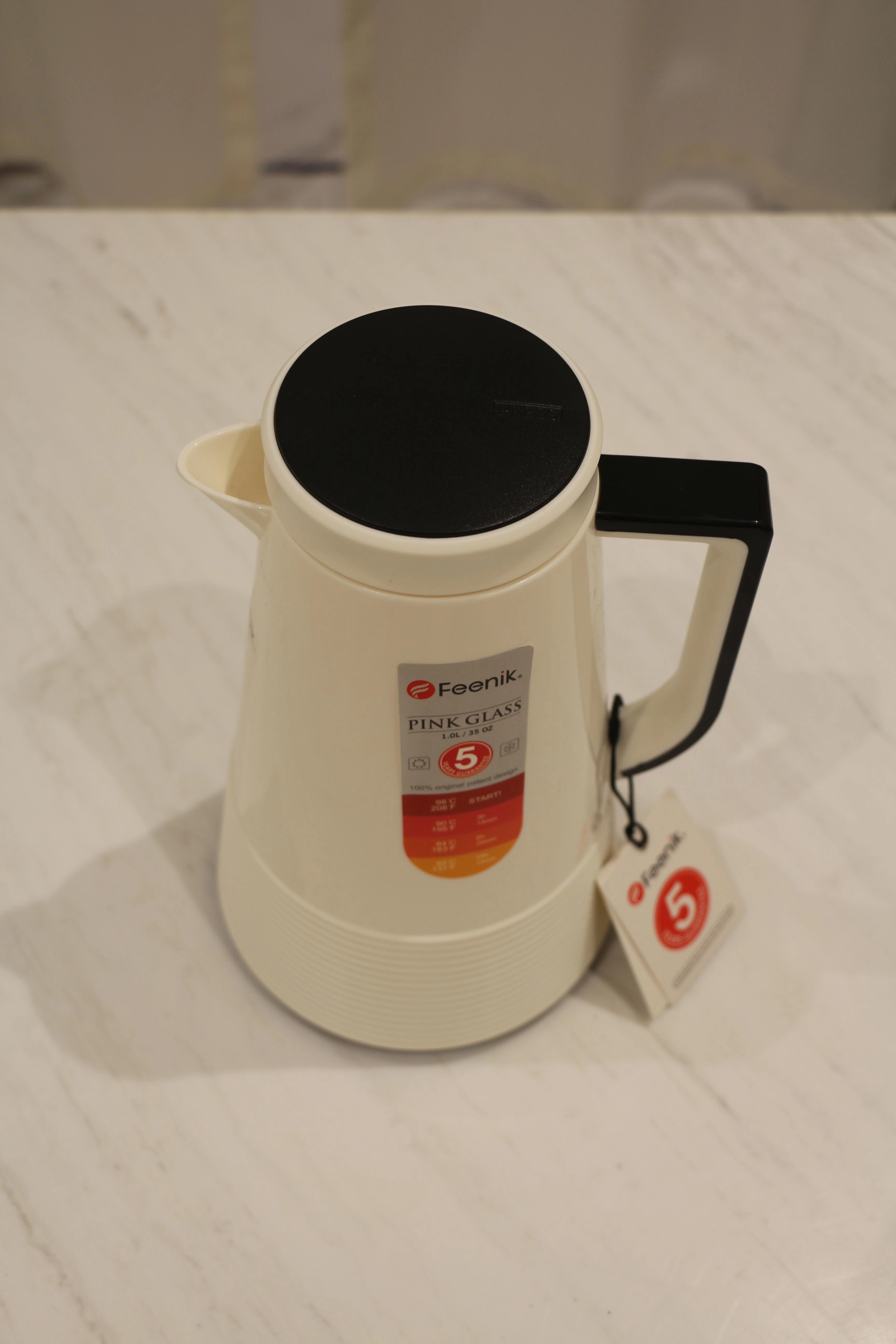 Термочайник Feenik MJ-100 1L (White) онлайн