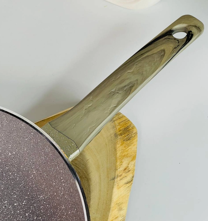 Сковорода глубокая Lifesmile LifeP2N 32 см (коричневый) в Узбекистане