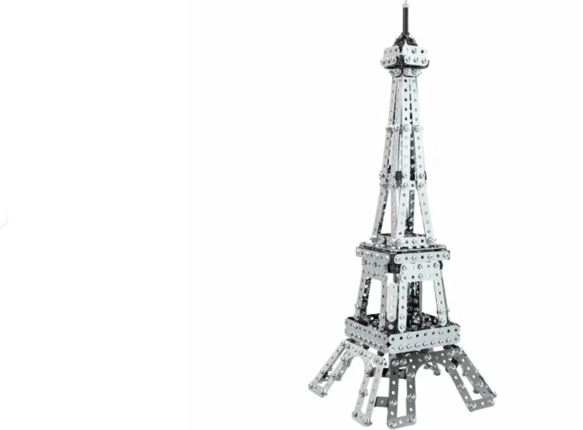 Поделкин детский металлический конструктор. Эйфелева башня 838 элементов KMR-07 купить