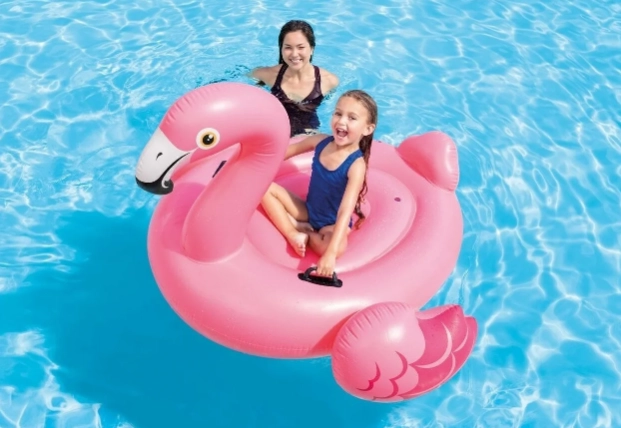 Puflanadigan o'yinchoq chavandozi "Flamingo" Intex 57558 O'zbekistonda