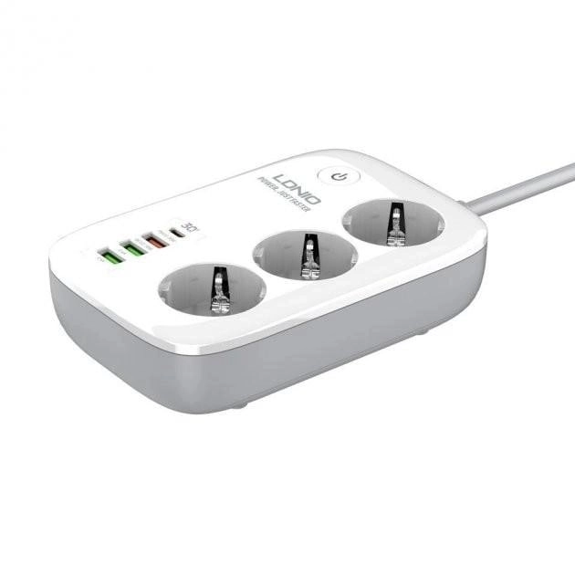 Сетевой удлинитель Ldnio Pilot Wifi 3X 3USB PD SEW3452 30W в Узбекистане