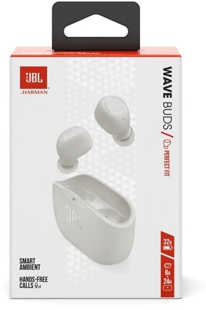 Беспроводные наушники JBL Wave Buds белый цена