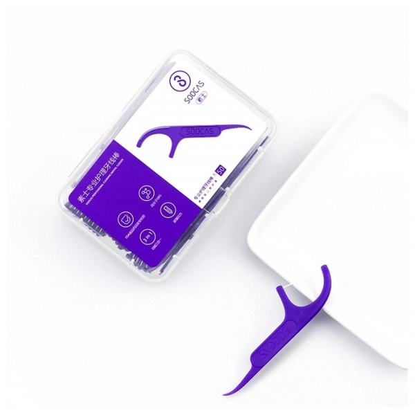 Зубная нить Xiaomi Mijia 50pcs/box Daily Tooth Cleaning Professional Dental Floss Testing Food Grade Fast Ship D1 недорого