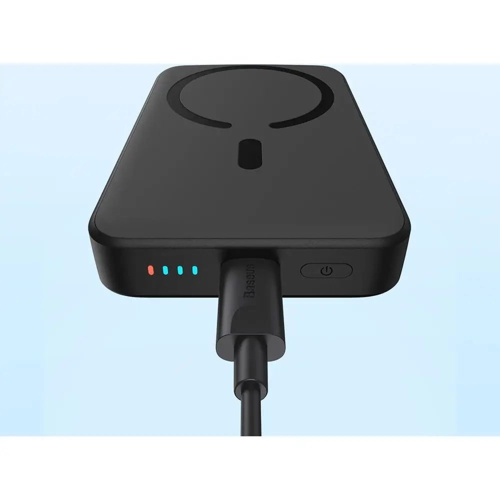 Baseus Mini PPCXM10 Powerbank 10000 mAh 20W qora tashqi akkumulyatori rasm bilan