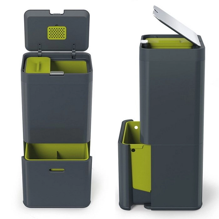 Joseph Joseph Chiqindilarni saralash uchun  filtrlari Totem, 7x0,5x9,5 sm, 2 dona konteyneri arzon