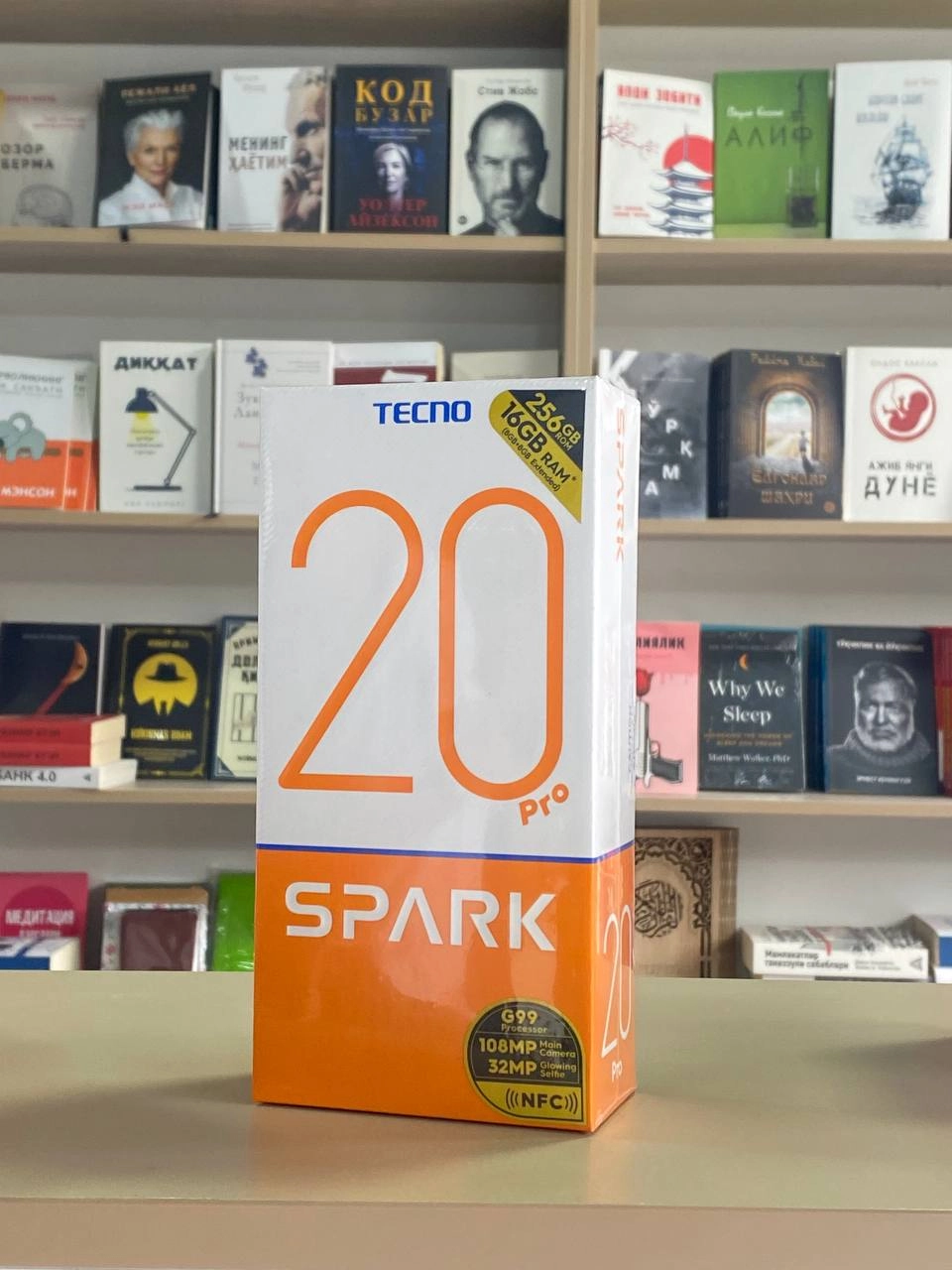 TECNO Spark 20 pro 8/256GB Moonlit Black Smartfoni yetkazib berish