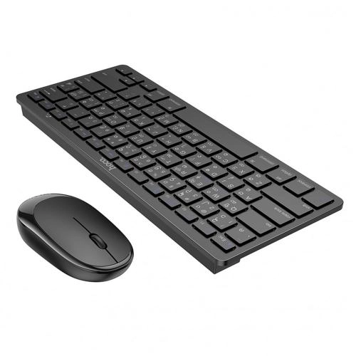 Hoco DI05 (Black) simsiz Bluetooth-klaviaturasi va sichqonchasi sotib olish