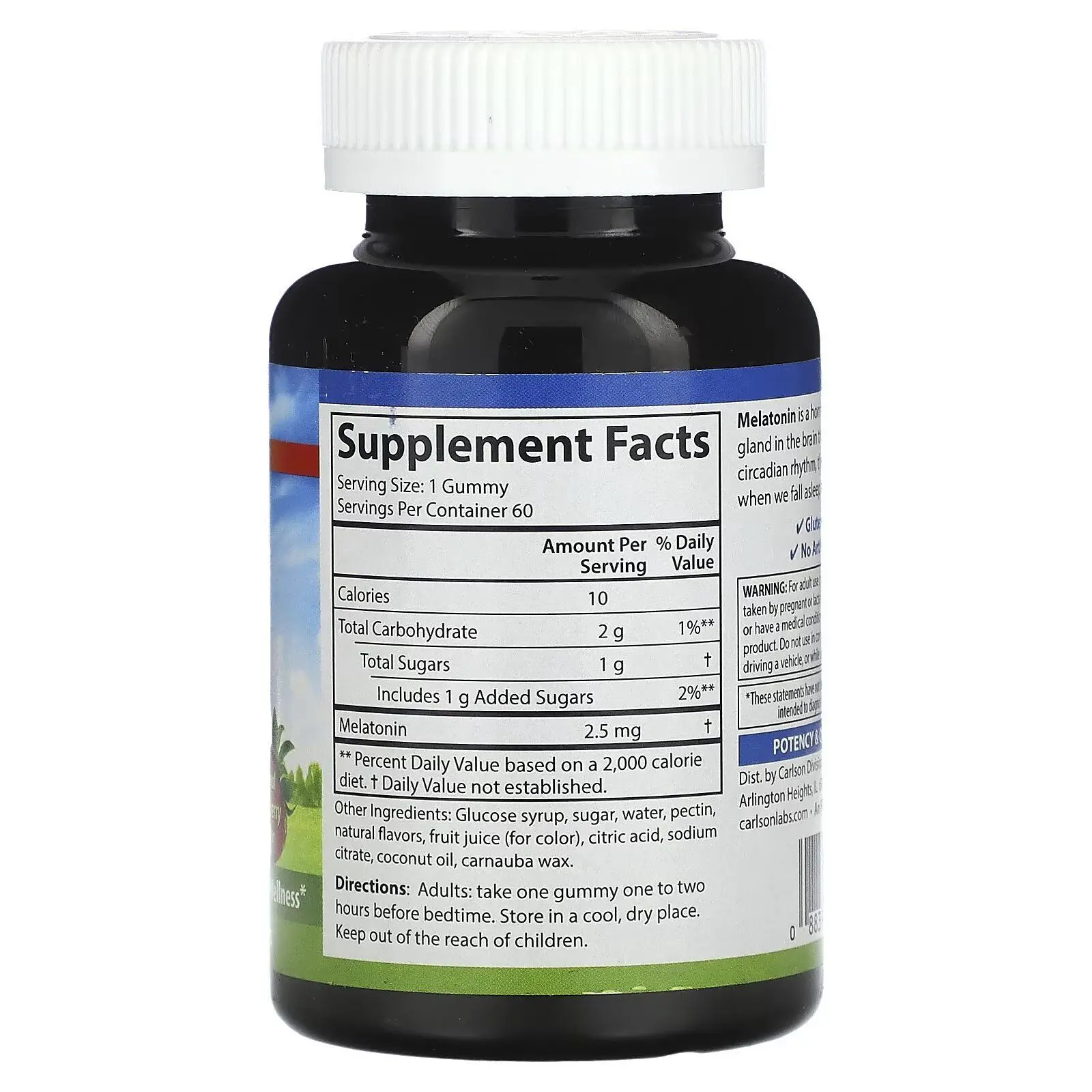 Melatonin Gummies, Carlson, tabiiy qulupnay ta'mi, 60 chaynashli tabletka (49200) arzon