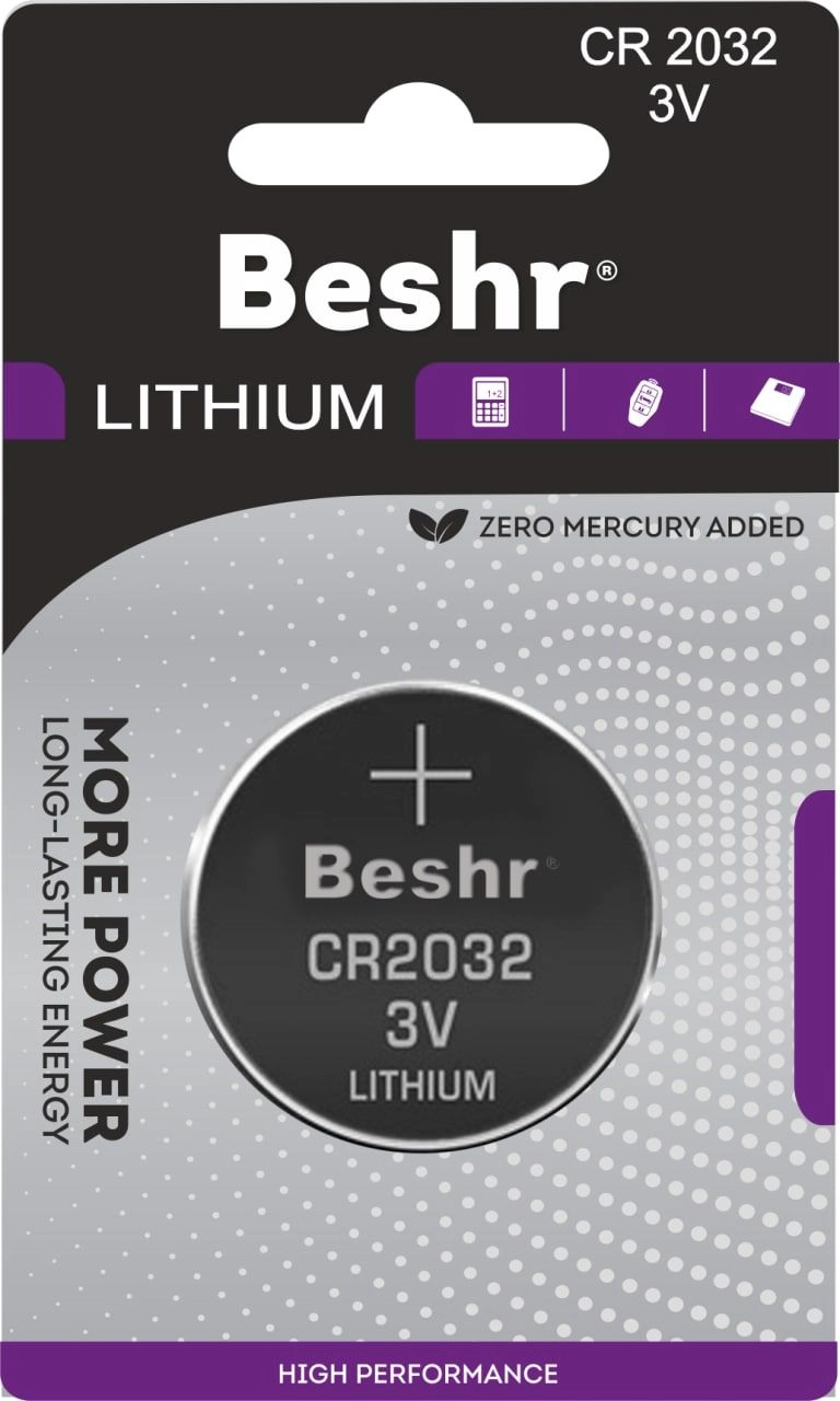 Батарейка BESHR LITHIUM CR 2032 (1шт) купить