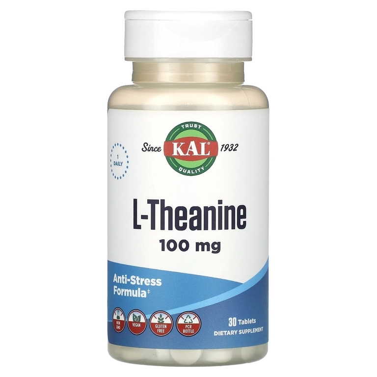 KAL, L-teanin, 100 mg, 30 tabletka sotib olish