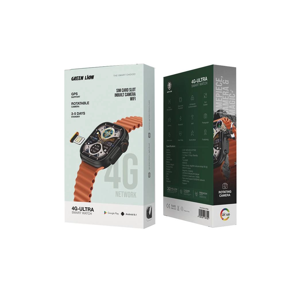 Green Lion 4G-Ultra smart-soati jigarrang O'zbekistonda