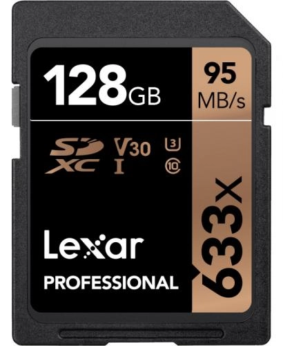 128Gb Lexar Professional 633x SDXC Class 10 xotira kartasi sotib olish