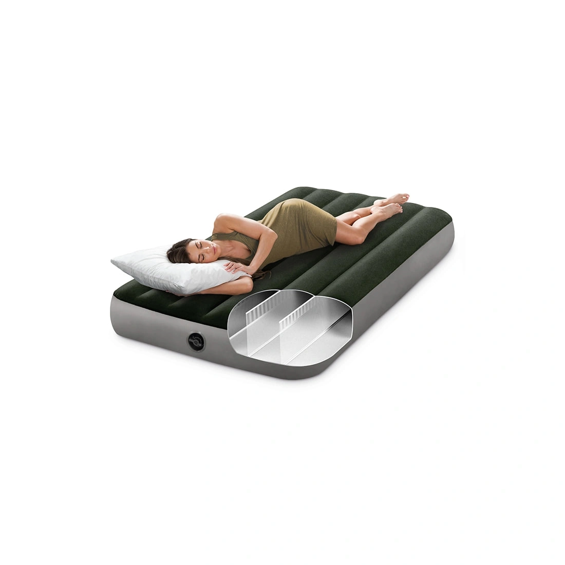 Intex 64107 shishiriladigan matrasi arzon