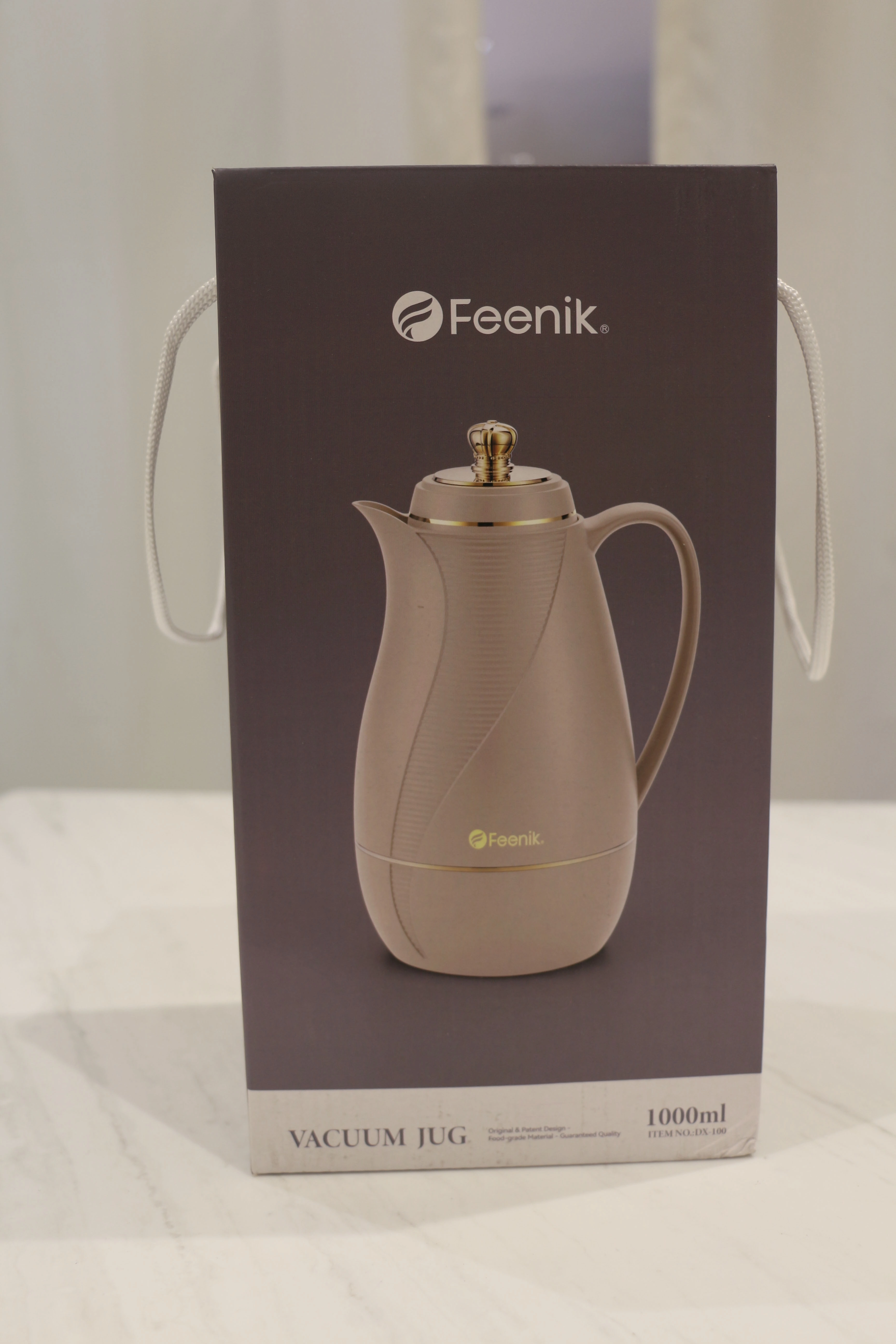 Термочайник Feenik DX-100 1L (молочный) доставка