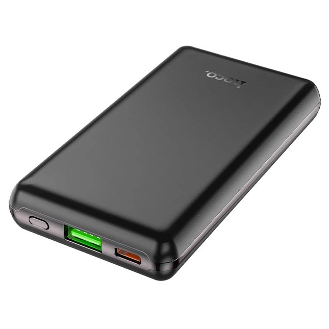 Power bank Hoco Q7 10000mAh qora tashqi akkumulyatori arzon
