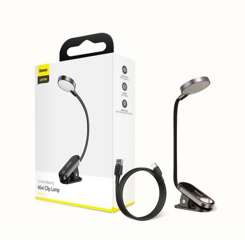 Baseus Comfort Reading Mini Clip Lamp stol chirog‘i O'zbekistonda