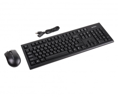 Клавиатура и мышь A4Tech 3000N Black USB - фото №2 Клавиатура и мышь A4Tech 3000N Black USB купить