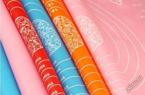 Силиконовый коврик 50x70 (голубой, розовый, зелёный) купить