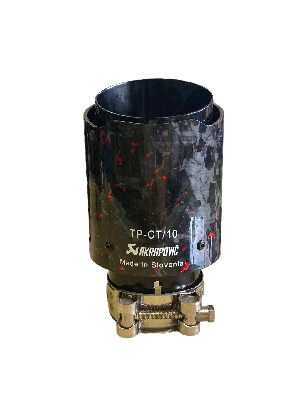 Насадка на глушитель AKRAPOVIC D-51 (кованый карбон) красный недорого