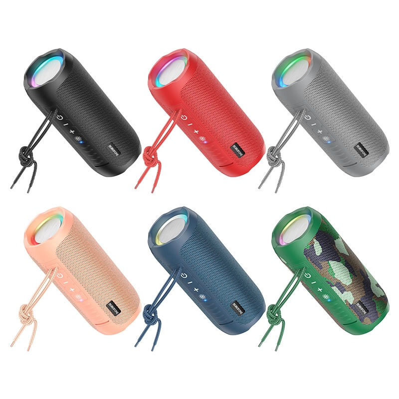 Беспроводная Bluetooth колонка Borofone BR21 зеленый - фото №4 Беспроводная Bluetooth колонка Borofone BR21 зеленый в Узбекистане