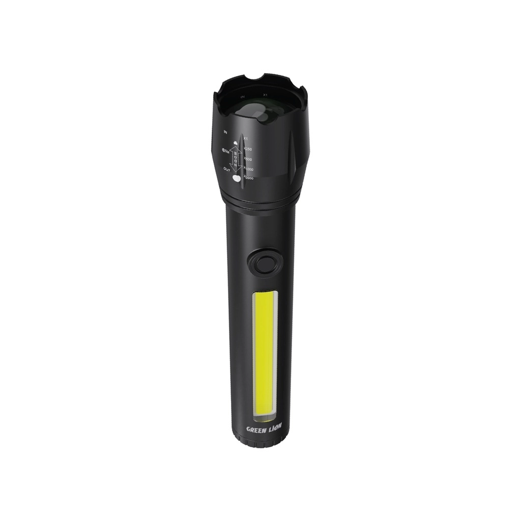 Green Lion 2 in1 Adjustable Torch 3W LED 130lm 1200mAh chirog'i arzon