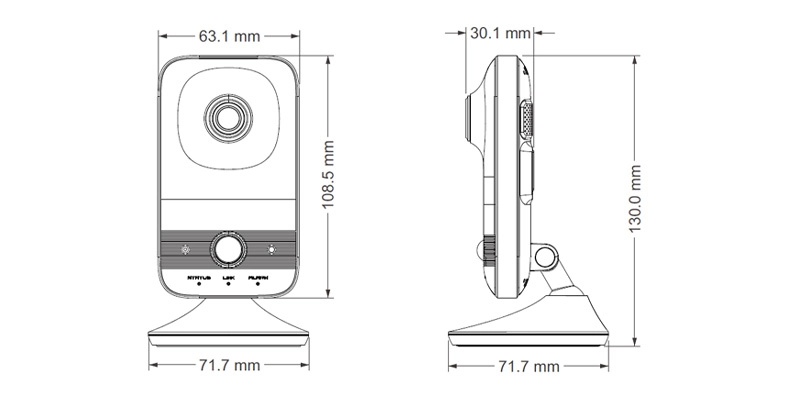 TVT C12 2MP Cube Wi-Fi Network videokuzatuv kamerasi arzon