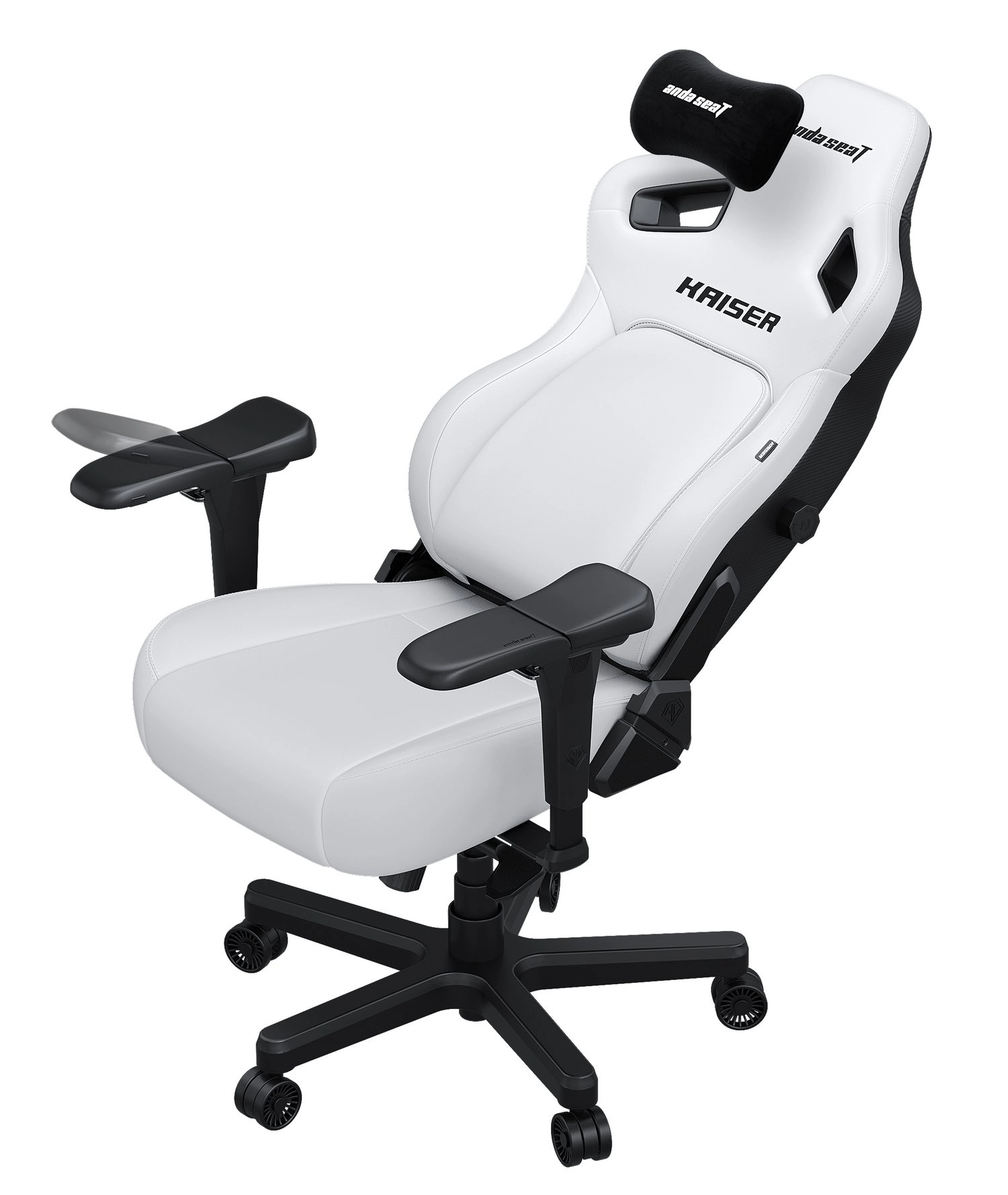 Anda Seat Kaiser 4 Size XL White Premium PVC o‘yin kreslosi arzon