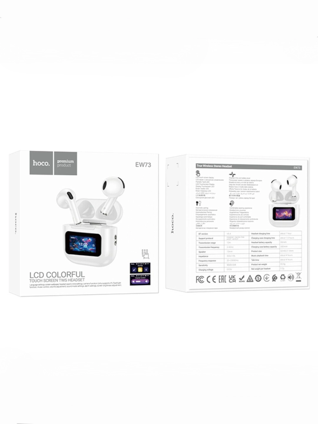Беспроводные наушники Hoco EW73 белые в Узбекистане