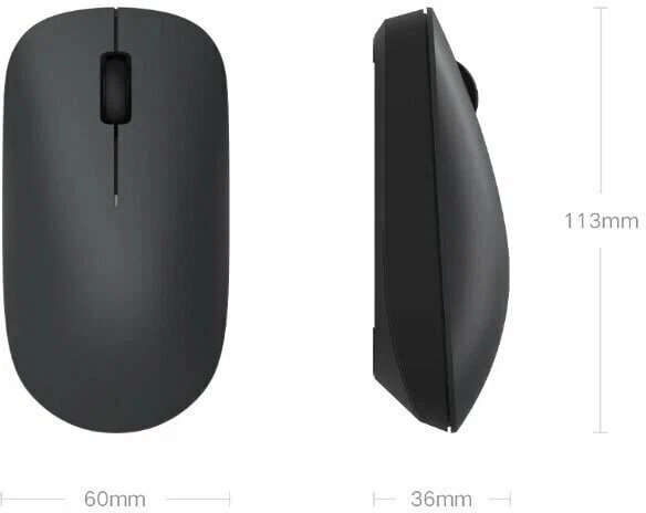 Xiaomi Wireless Mouse Lite 2 qora simsiz sichqonchasi arzon