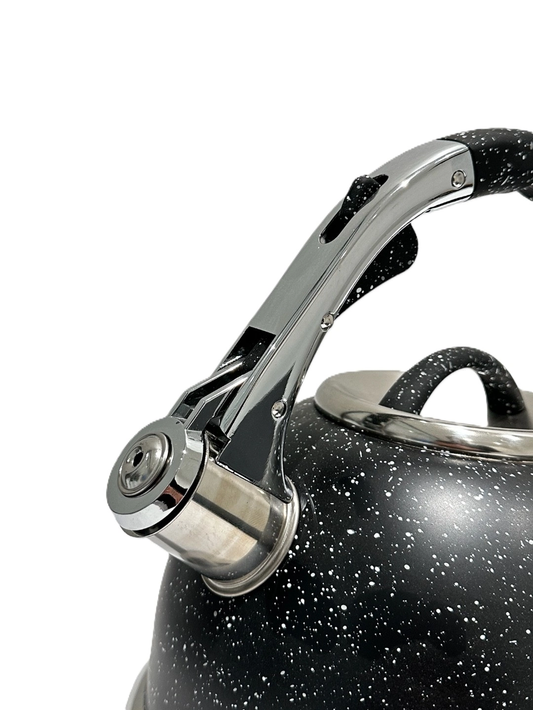 DOMASSI DMK-7601 3.5 l, hushtakli choynak, zanglamaydigan po&lsquo;latdan , Black arzon