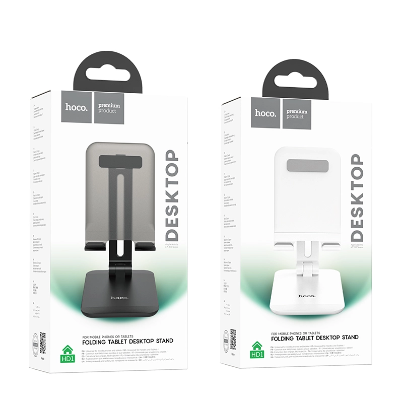 Hoco HD1 qora rangli smartfon va planshet uchun ish stoli tagligi O'zbekistonda
