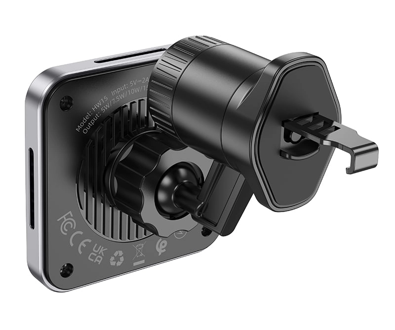 Hoco HW15 simsiz zaryadlovchi qora smartfon tutqichi bo'lib to'lash