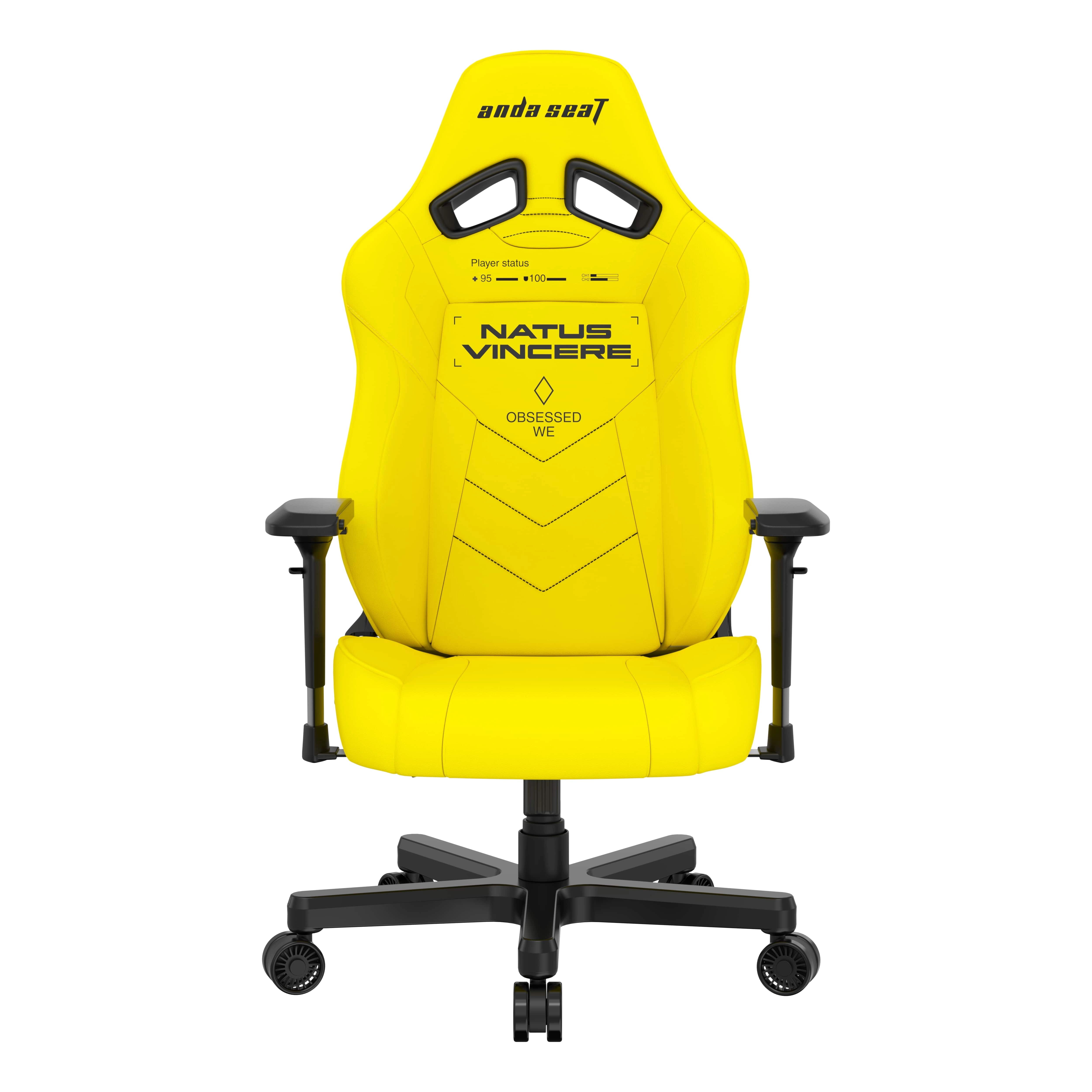 Anda Seat NAVI Edition Size L Yellow PVC o‘yin kreslosi arzon