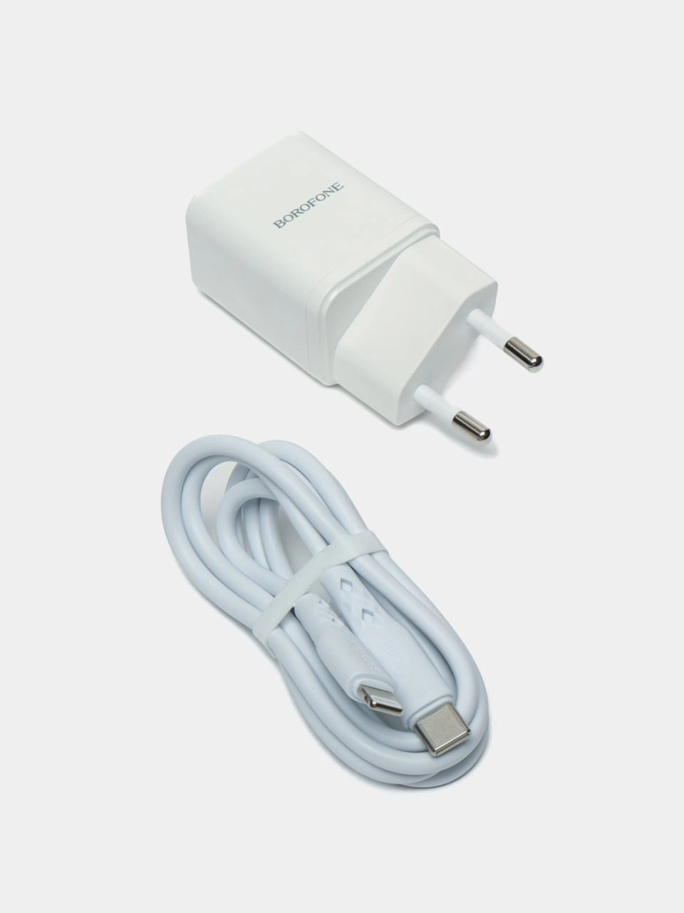 Borofone BN7 2x1 zaryadlash moslamasi kabeli bilan O'zbekistonda