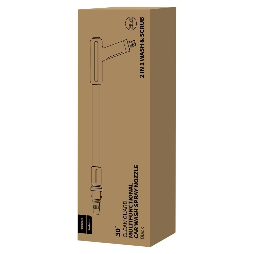 Baseus Clean Guard Multifunctional Car Wash Spray Nozzle 30m Black CRXC01-G01 (Black) yuvish uchun pistoleti O'zbekistonda