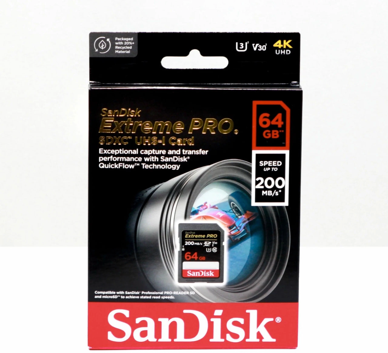 Карта памяти SanDisk Extreme Pro SDXC UHS Class 10 V30 200MB/s 64GB онлайн