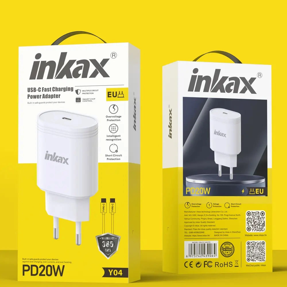 Зарядное устройство Inkax Y04 Type-C PD20W недорого
