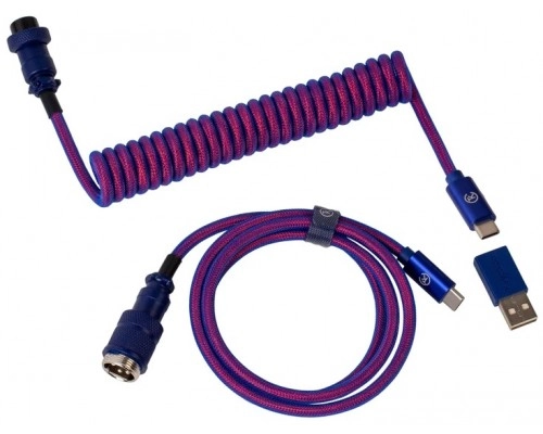 Kabel Type-A/Type-C Keychron Premium Coiled Aviator Cable-Straight Purpule sotib olish