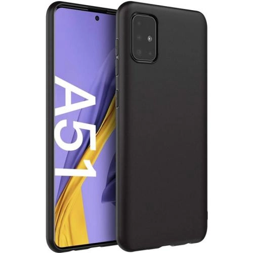 Чехол Silicone cover для Samsung Galaxy A51, черный недорого