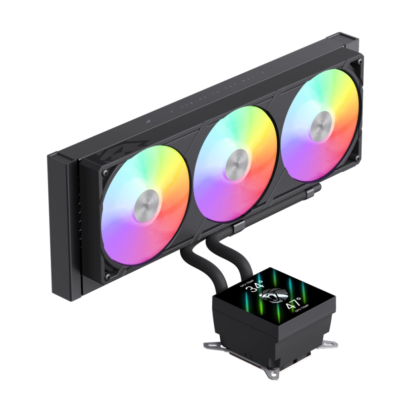 Кулер GLACIER 360 LCD BL недорого