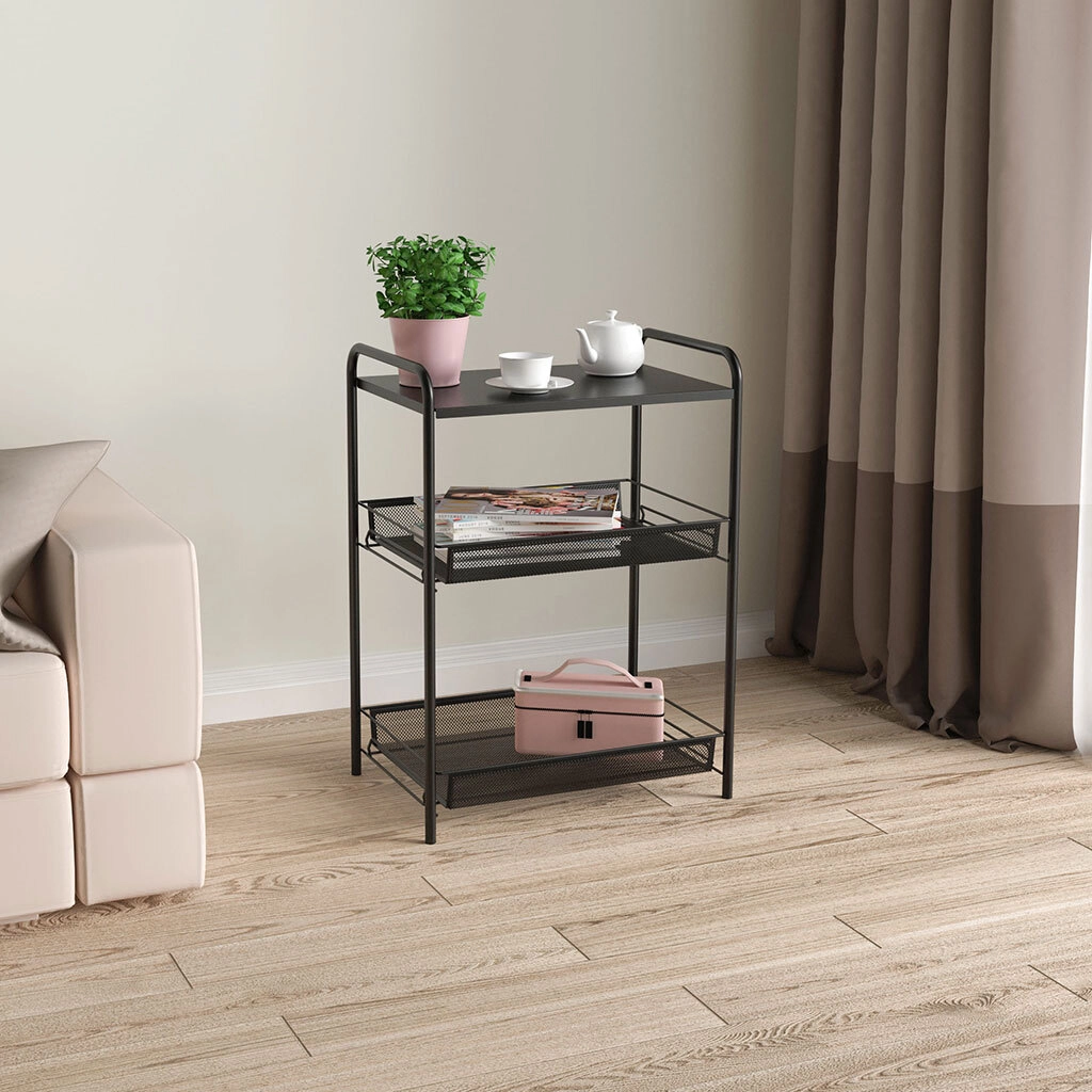 Этажерка Ладья 33С (LADYA 33С storage rack) (Черный) рассрочка