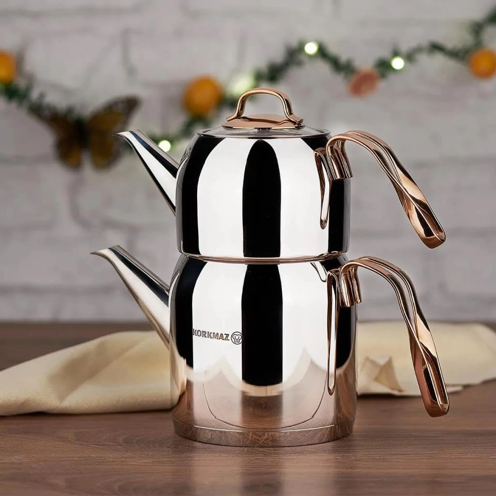 Korkmaz Rosanna чайный набор из нержавеющей стали (A192) , Silver в Узбекистане