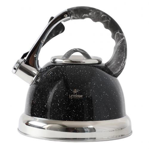 Чайник со свистком 3 л. от Life Smile (серый, чёрный, бордовый) купить