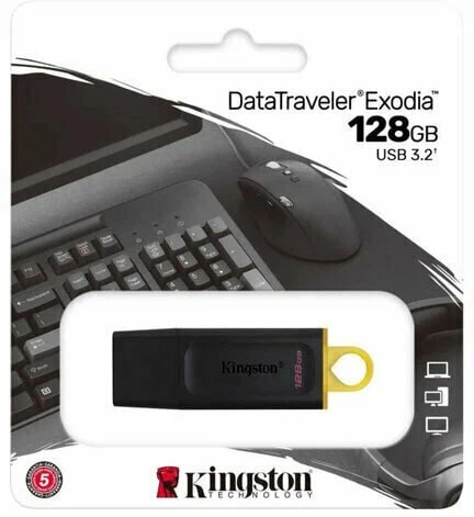 Kingston 128 GB USB 3.2 DataTraveler Exodia USB-fleshkasi sotib olish