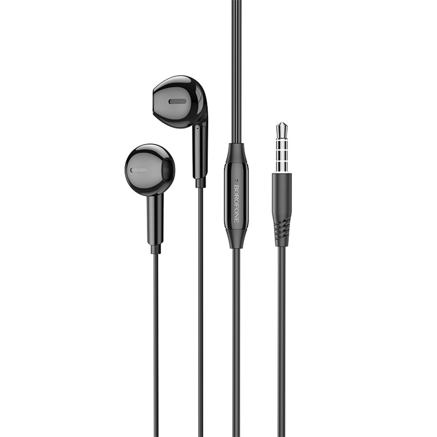 Borofone BM71 Jack 3.5mm, 1.2 m qora simli quloqchini sotib olish