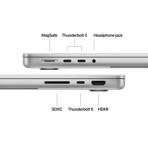 Ноутбук Apple MacBook Pro 14 M4 16GB/512GB Silver - фото №4 Ноутбук Apple MacBook Pro 14 M4 16GB/512GB Silver в Узбекистане