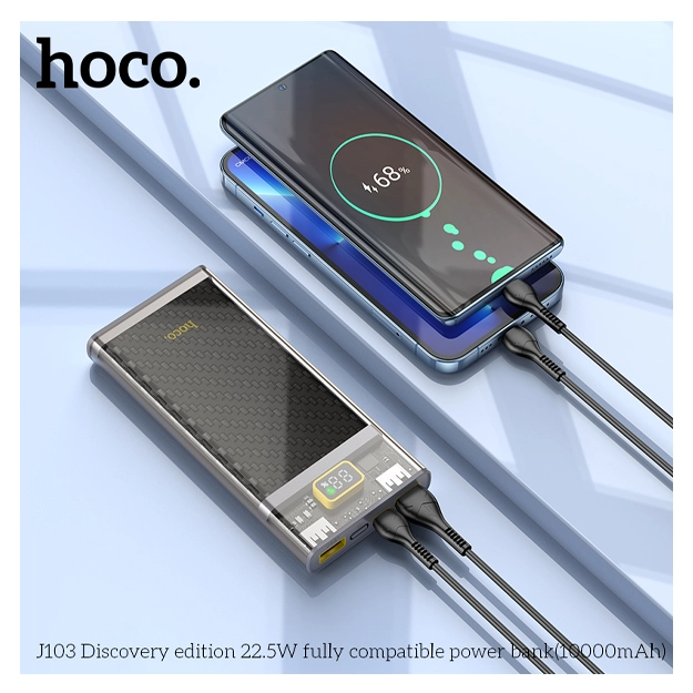 Портативный аккумулятор Hoco J103 10000mAh - фото №8 Портативный аккумулятор Hoco J103 10000mAh доставка