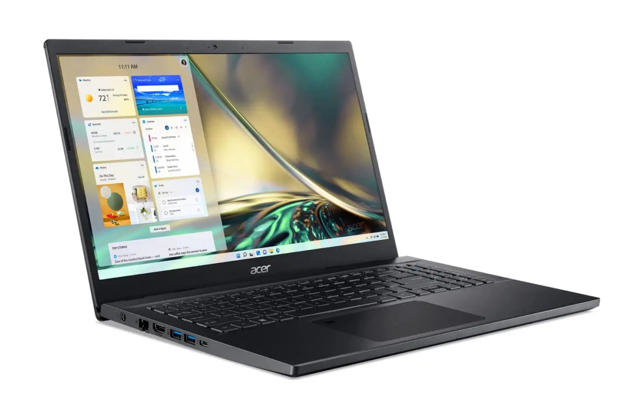 Ноутбук Acer Aspire 7, Core I5-12400P, DDR4 8Gb, SSD 256Gb, RTX 2050 4Gb, FullHD IPS недорого